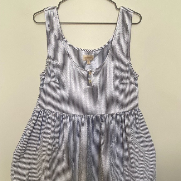 WOMAN’S BRIXTON brand sundress. 100% cotton. Blue/white. Size S - Picture 1 of 4